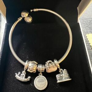 SOLD Pandora Silver Charm Bracelet